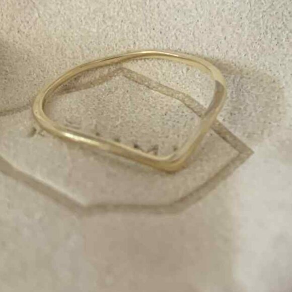 14k Real Gold Ring | By Kemmi | Size 7/8 | Worn Once | In good condition - Picture 1 of 3